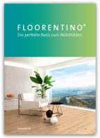 Deckblatt eines Floorentino Prospekts für Bodenbeläge